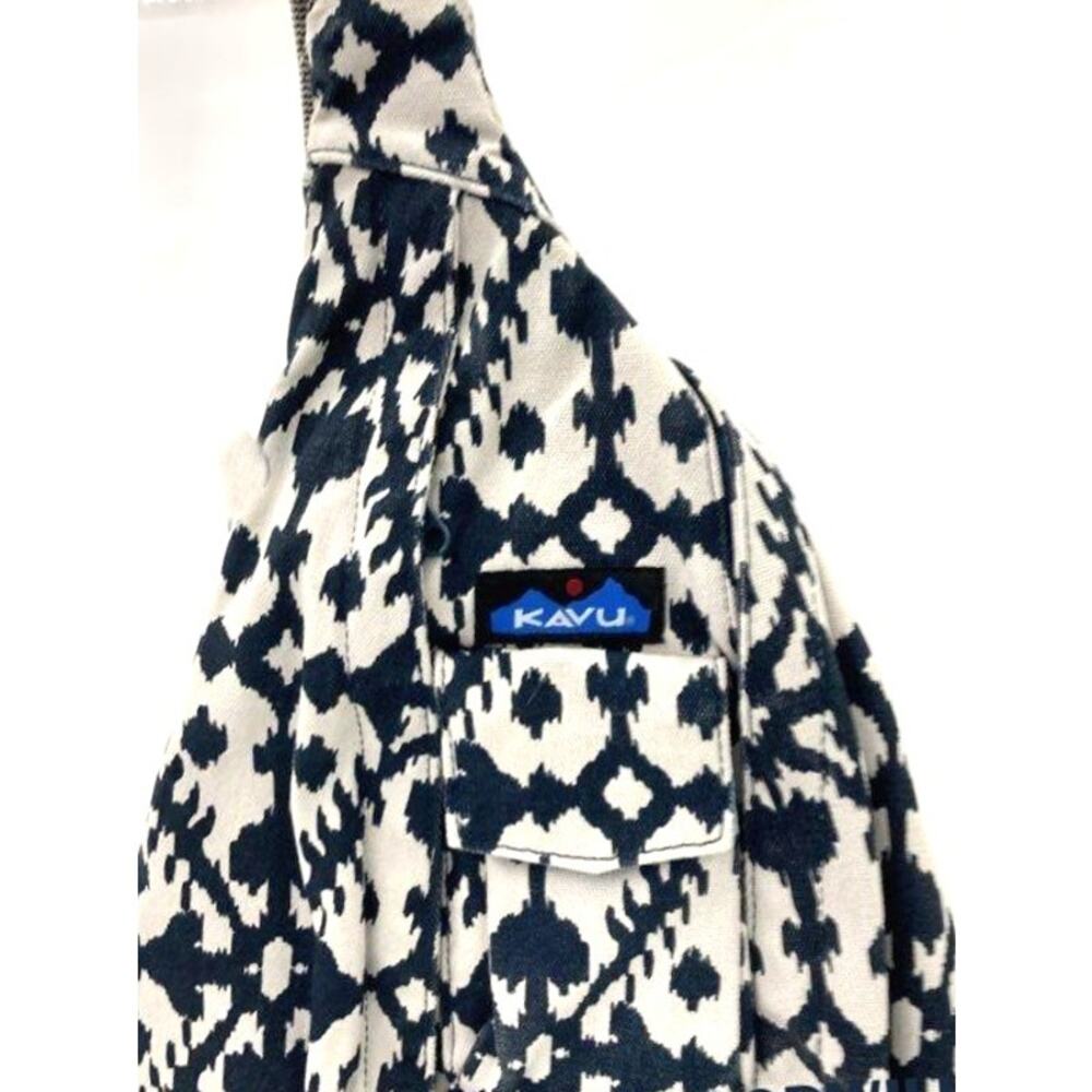 Kavu Original Blue Blot Crossbody Rope Sling Bag Retired - Picture 3 of 7